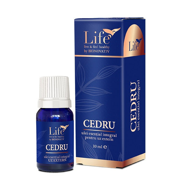 Ulei esențial integral de cedru (10 ml) – Bionovativ - ulei esențial de cedru de Atlas 100%