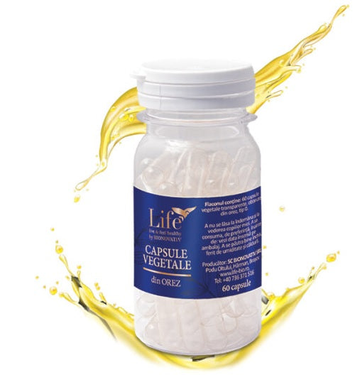 Capsule vegetale din orez life 60cps - Bionovativ