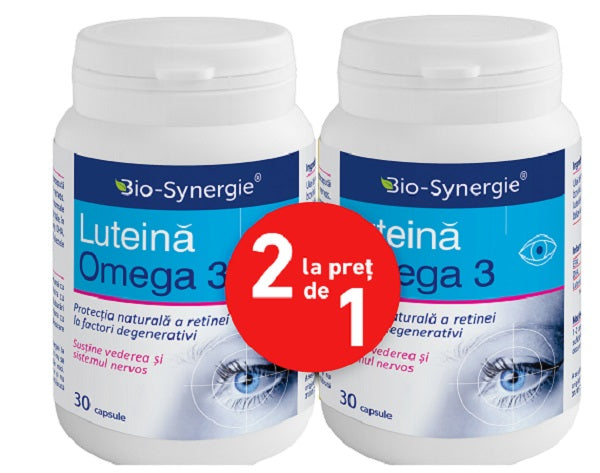 Luteina Omega 3, 2 x 30 capsule (pachet)-BIOS.00044