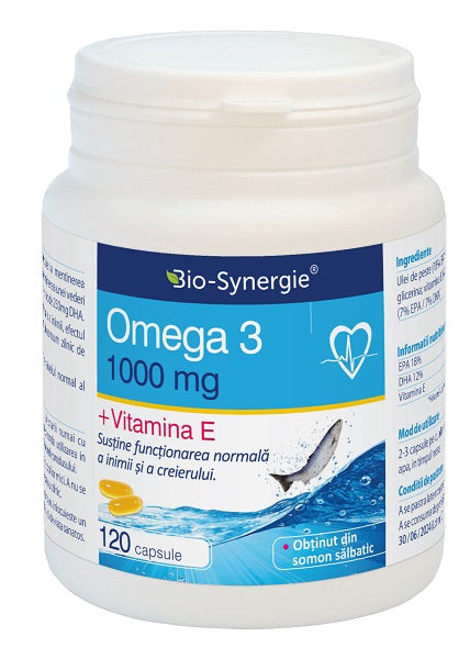 Omega 3 1000mg+vitamina e 120cps - Bio-Synergie