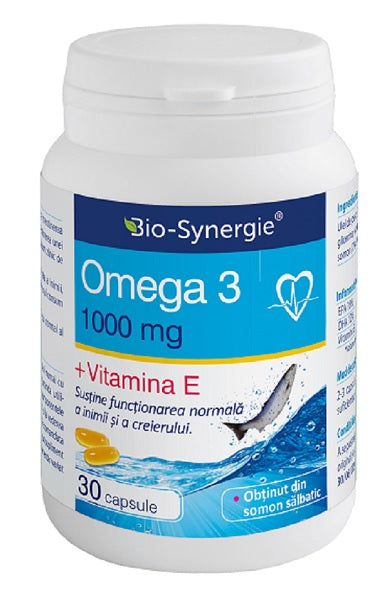 Omega 3 1000mg+vitamina e 30cps - Bio-Synergie