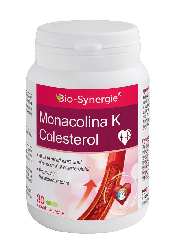 Monacolina k colesterol 30cps vegetale - Bio-Synergie