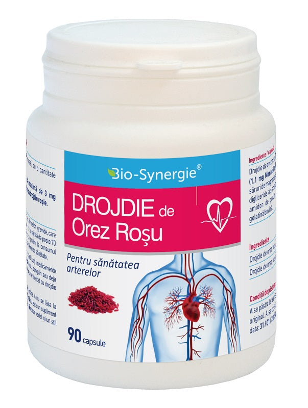 Drojdie de orez rosu 90cps - Bio-Synergie