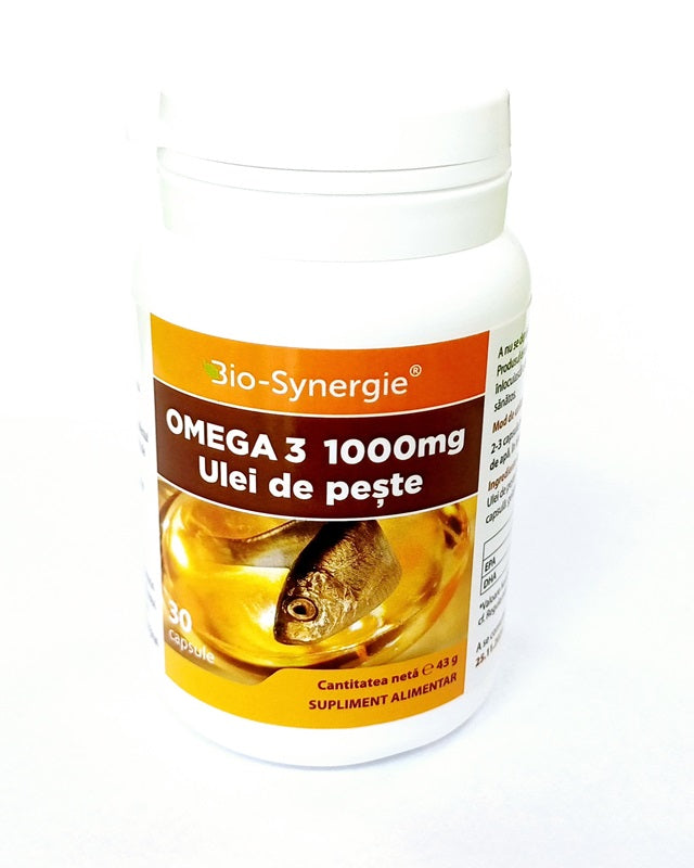 Omega 3, 1000 mg, ulei de peste, 30 capsule-BIOS.00091