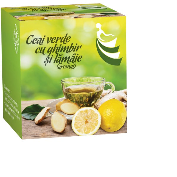 Ceai verde cu ghimbir lamaie 1,5gr*20dz - Bis Nis