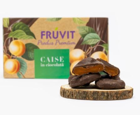 Caise in ciocolata neagra 200gr - Fruvit