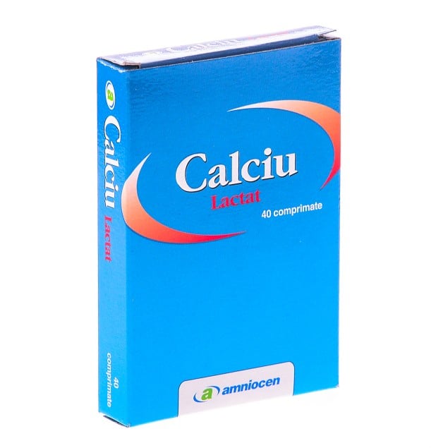 Calciu lactat 24cpr - Amniocen