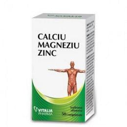 Calciu magneziu zinc 50cpr - Viva Pharma