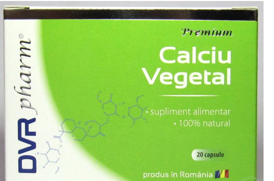 Calciu vegetal 20cps - Dvr Pharm