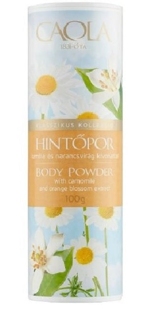 Pudra talc cu portocale si musetel 100gr - Caola