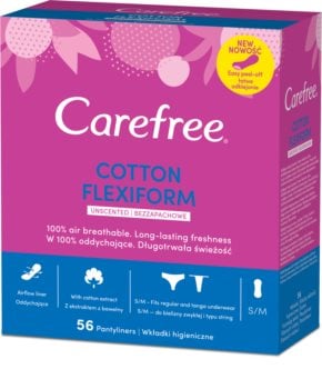 Carefree cotton flexiform 56buc - Johnson&Johnson