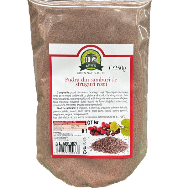 Pudra samburi struguri rosii 250gr - Carmita