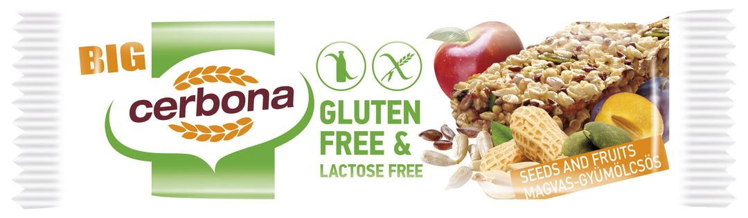 Baton musli seminte&fructe f gluten&lactoza 35gr - Cerbona