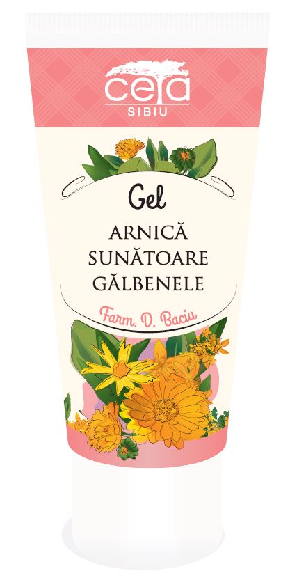 Gel cu arnica sunatoare si galbenele 50 ml-CETA.00031
