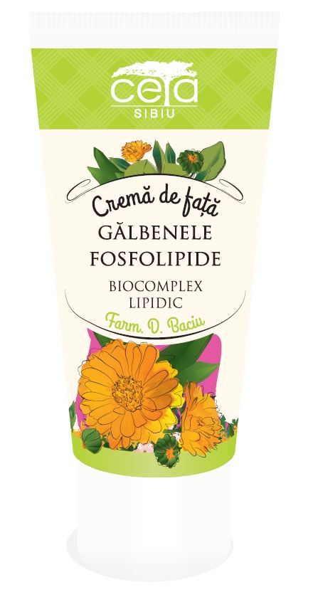 Crema pentru fata cu galbenele si fosfolipide 50 ml-CETA.00037