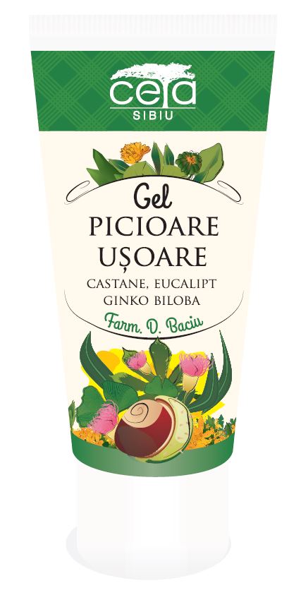 Gel picioare usoare 50ml - Ceta