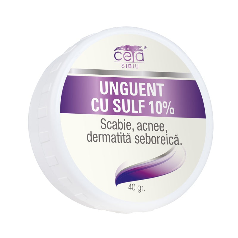 Unguent sulf 10%  cutie 40gr - Ceta