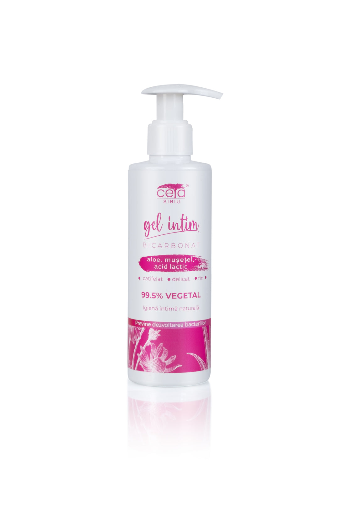 Gel intim 99.5%  vegetal cu bicarbonat -pompita 200ml - Ceta