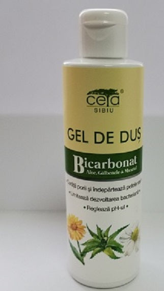 Gel dus cu bicarbonat&aloe&galb&musetel 200ml flacon - Ceta