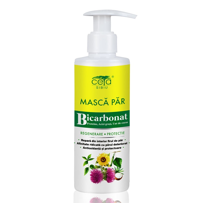 Masca par regenerare&protectie bicarbonat pompita 200ml - Ceta