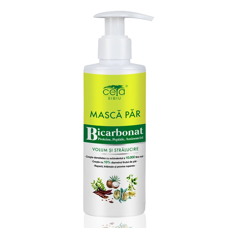 Masca par volum&stralucire bicarbonat pompita 200ml - Ceta