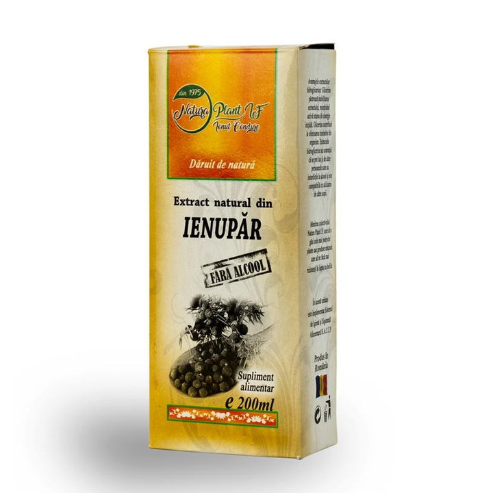 Extract din ienupar fara alcool 200ml - Natura Plant Poieni