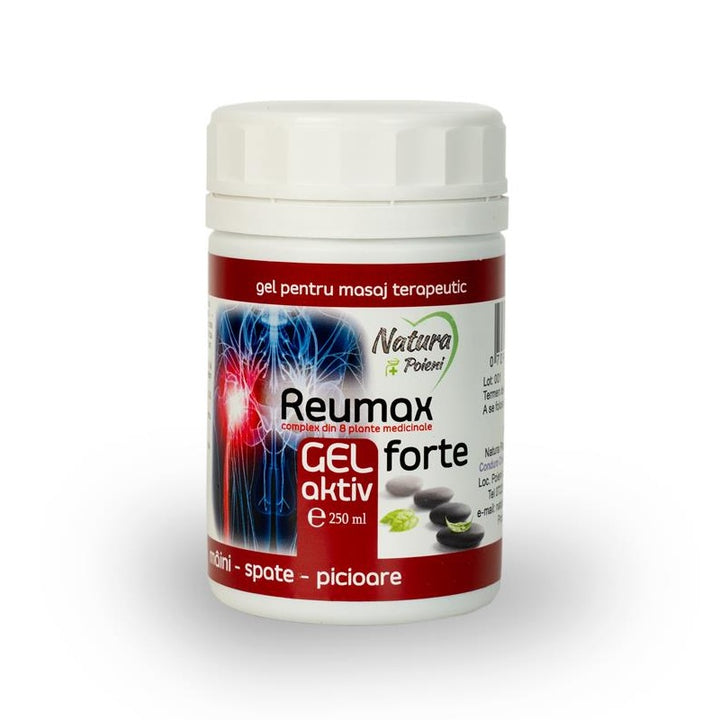 Gel aktiv reumax forte 8pl medicinale 250ml - Natura Plant Poieni