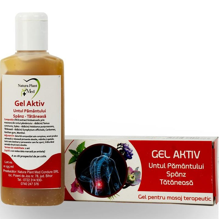 Gel aktiv unt.pam&spanz si tataneasa 135ml - Natura Plant Poieni