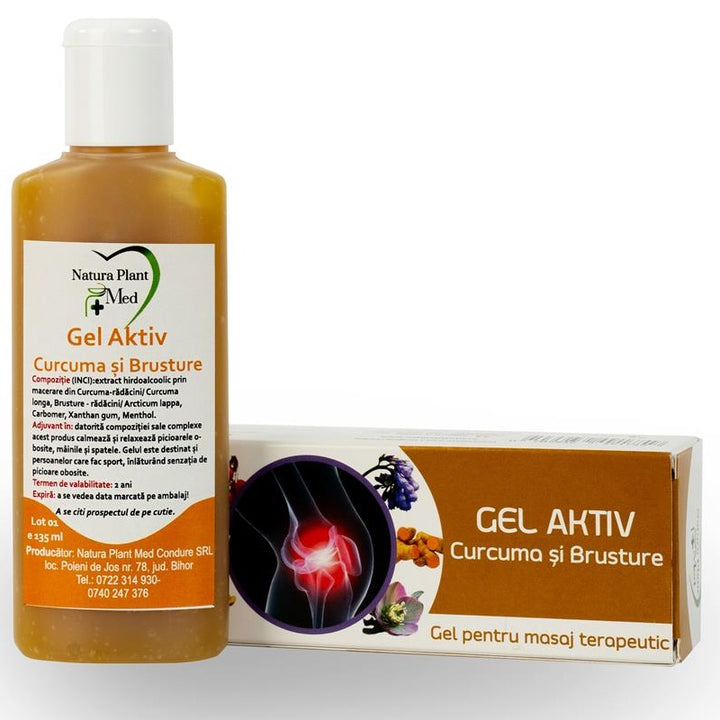 Gel aktiv curcuma&brusture 135ml - Natura Plant Poieni