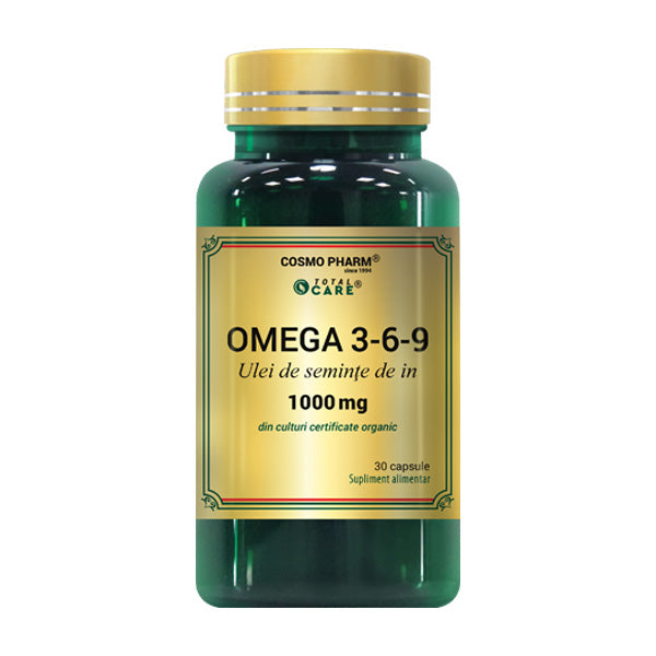 Ulei seminte de in (omega 3-6-9)30cps - Cosmo Pharm - Premium