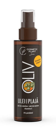 Ulei spray pentru bronzare profundă Cosmetic Plant SPF 0 cu măsline, 150ml - Cosmetic Plant Plaja