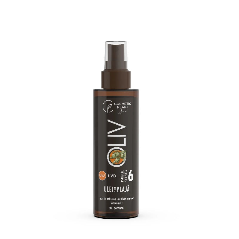 Ulei solar spray Cosmetic Plant SPF 6 cu ulei de măsline, 150ml - Cosmetic Plant Plaja