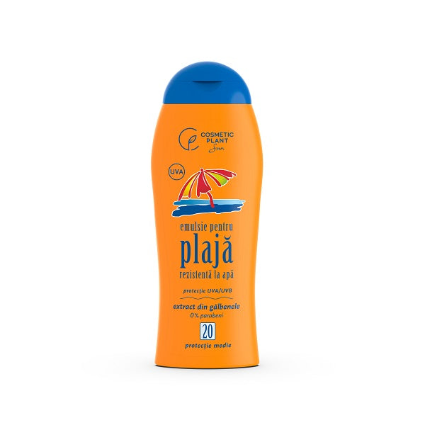 Emulsie solară Cosmetic Plant SPF 20 cu gălbenele, 200ml - Cosmetic Plant Plaja