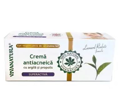 Crema antiacneica argila&propolis 20ml - Vivanatura