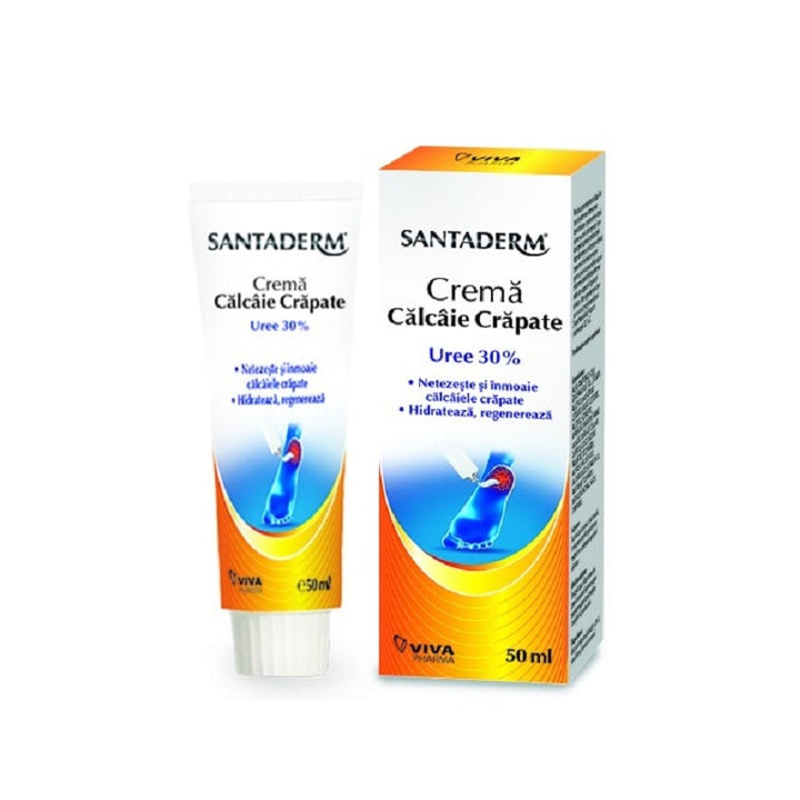 Crema calcaie crapate uree 30%  50ml santaderm - Viva Pharma