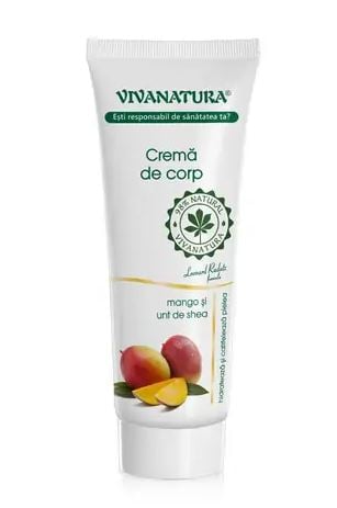 Crema corp cu mango & unt de shea 250ml - Vivanatura