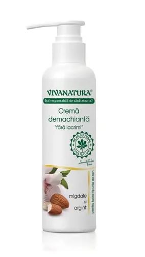 Crema demachianta argint coloidal&migdale 145ml - Vivanatura