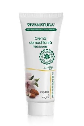 Crema demachianta argint coloidal&migdale 75ml - Vivanatura