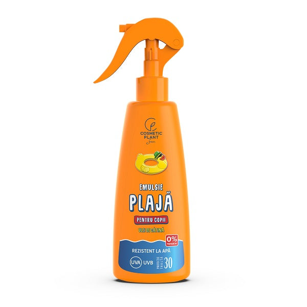 Emulsie solară spray pentru copii Cosmetic Plant SPF 30 cu cătină, 200ml - Cosmetic Plant Plaja