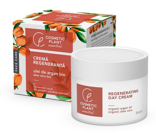 Crema reg. zi cu ul argan&aloe(bio)50ml - Cosmeticplant