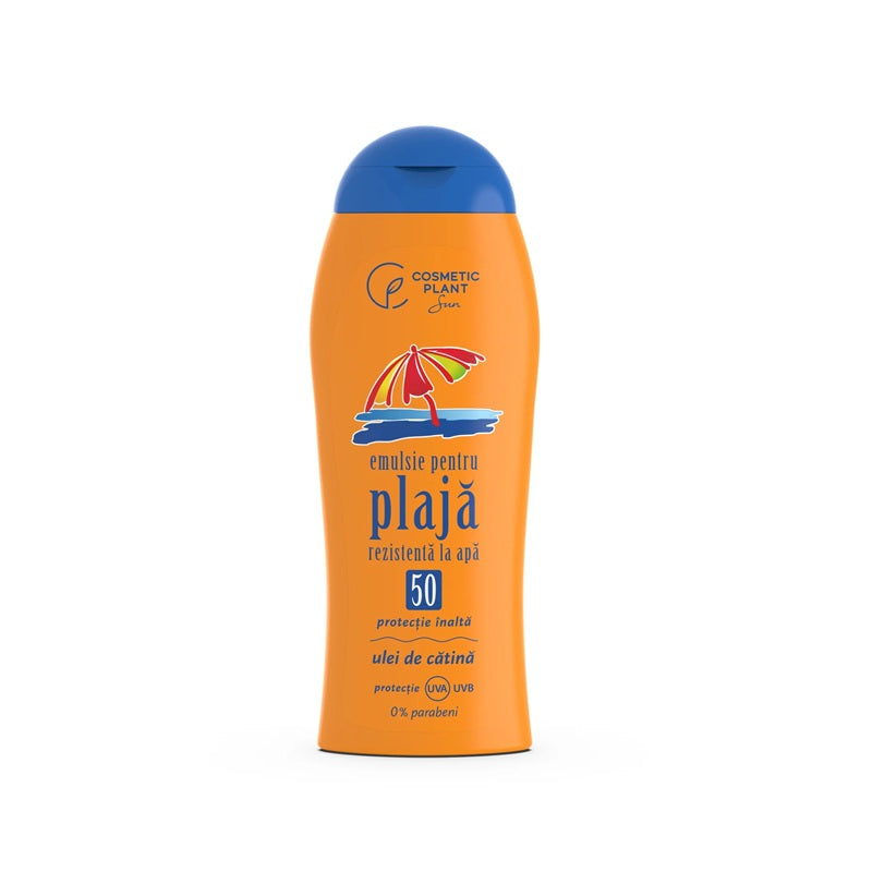 Emulsie solară Cosmetic Plant SPF 50 cu cătină, 200ml - Cosmetic Plant Plaja
