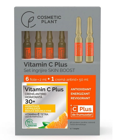 Set cadou vit.c plus cr.30+fiole skin boost - Cosmeticplant