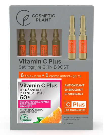 Set cadou vit.c plus cr.50+fiole skin boost - Cosmeticplant