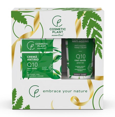 Set cadou essential cr.q10 zi 50ml+cr.maini q10 100ml - Cosmeticplant