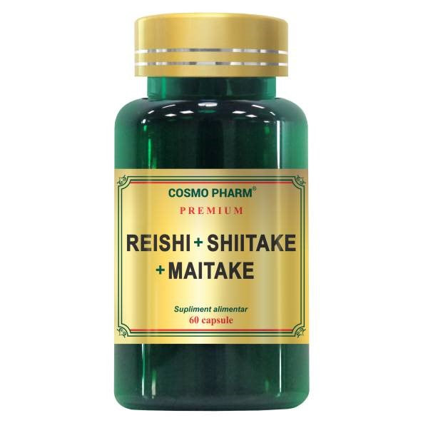 Reishi shiitake maitake 60cps - Cosmo Pharm - Premium