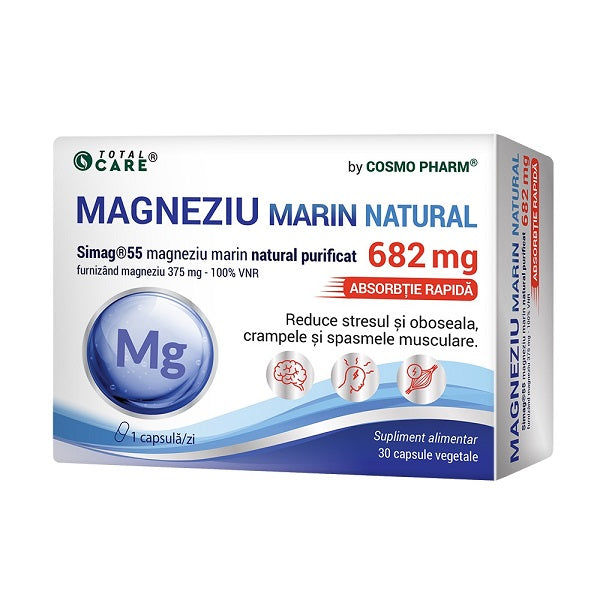 Magneziu marin natural 30cps vegetale - Cosmo Pharm