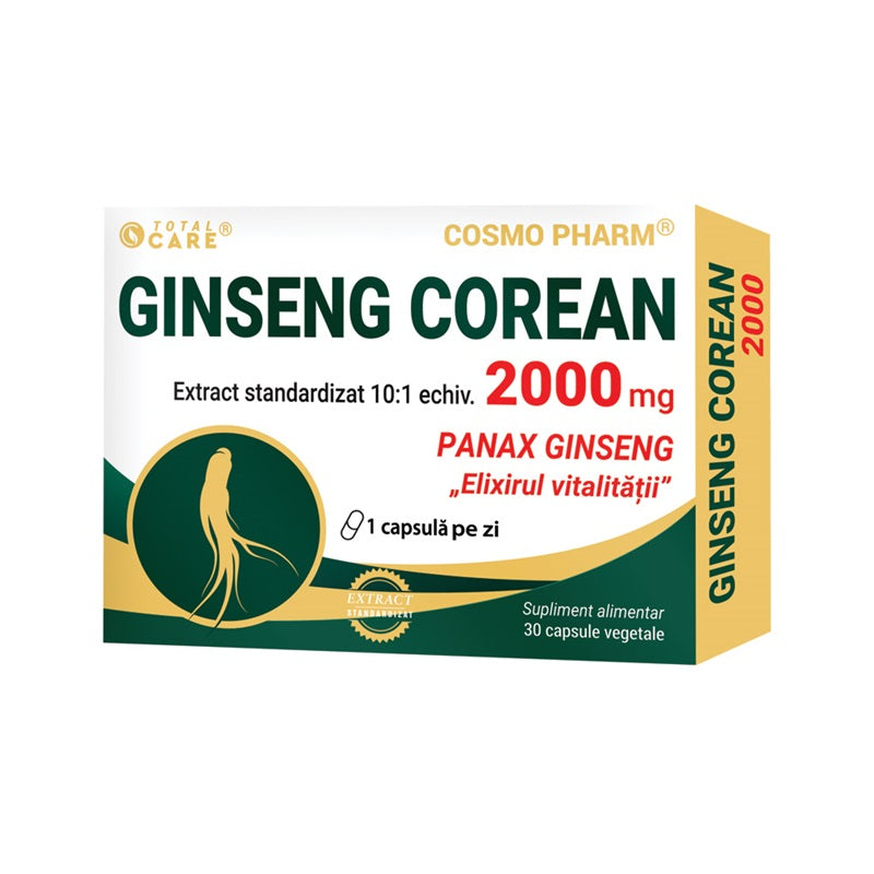 Ginseng corean 2000mg 30cps - Cosmo Pharm - Premium