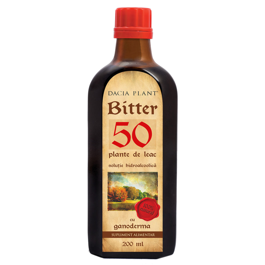 Bitter 50 plante cu ganoderma 200ml - Dacia Plant