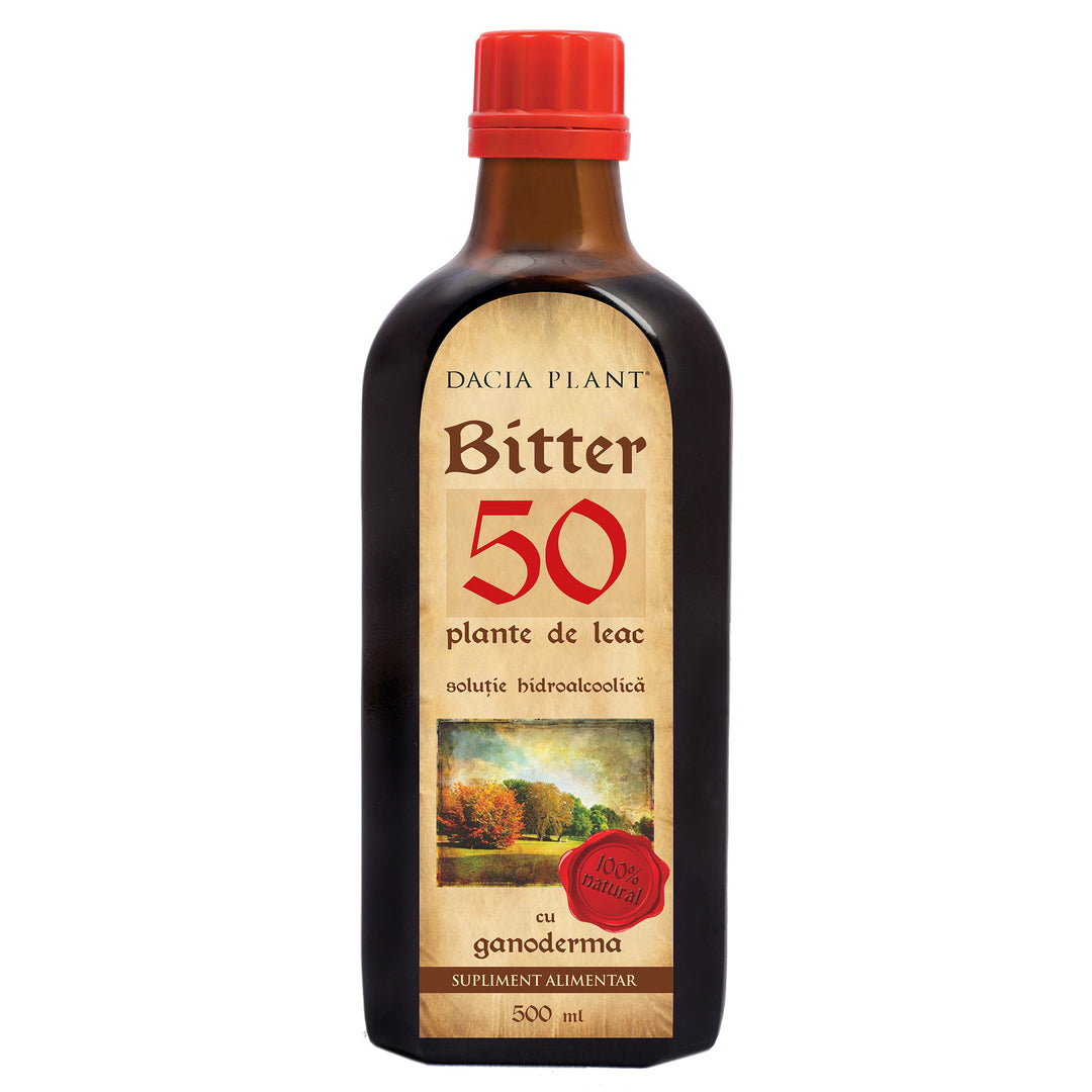Bitter 50 de plante cu Ganoderma 500 ml - Dacia Plant