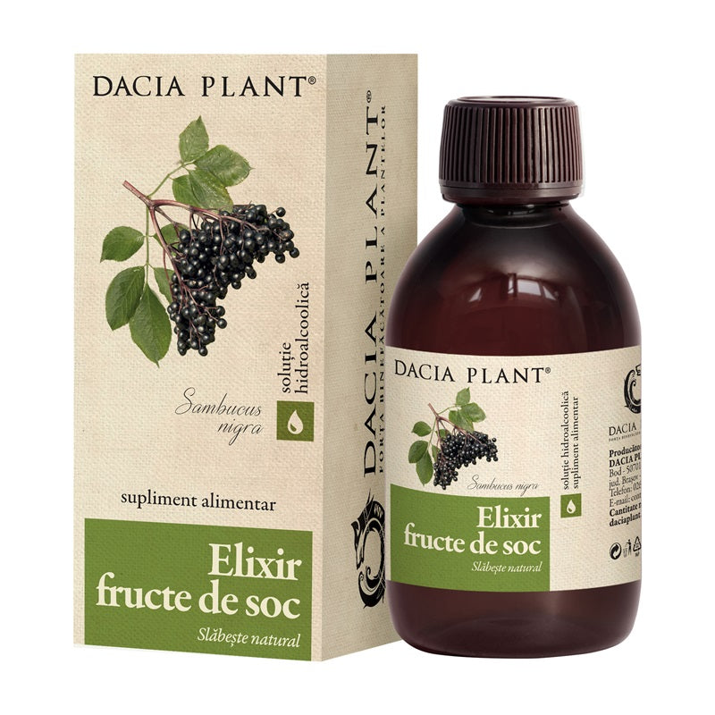 Elixir fructe de soc pt slabit 200ml - Dacia Plant